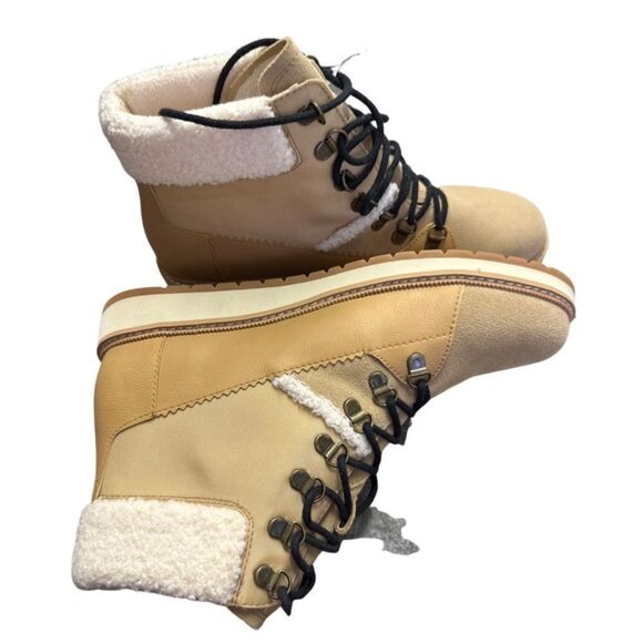 NEW Women's TOMS Mesa Ankle Bootie Desert Tan Suede/Leather 10 - Picture 7 of 7